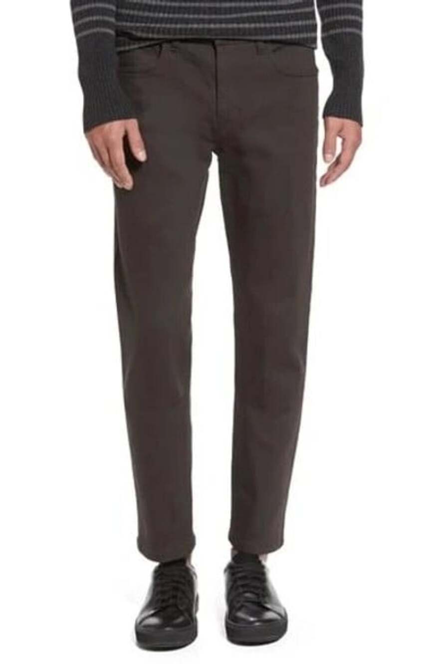 Vince Men's Size 32 Brown Stretch Twill 5 Pocket Slim Leg Jeans